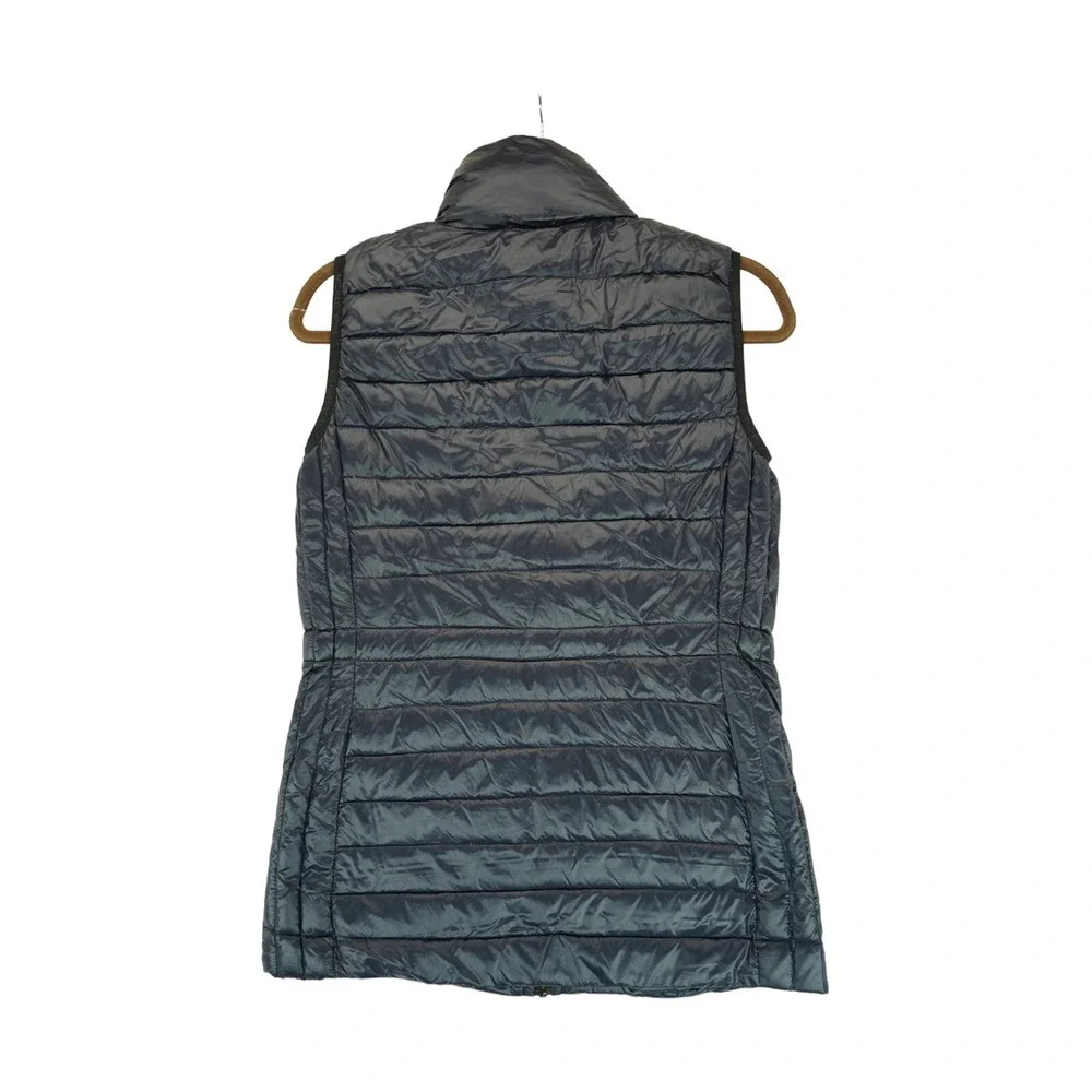 Michael Michael Kors Packable Down Fill Puffer Vest Size S Navy‎ Full Zip Nylon